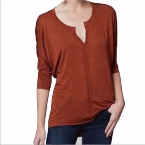 Anthropologie Dolan Rust Orange Dolman Top TShirt